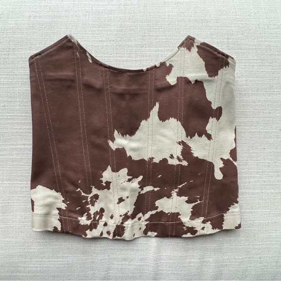 Miaou Leia Cow Print Corset XS - Picture 3 of 7